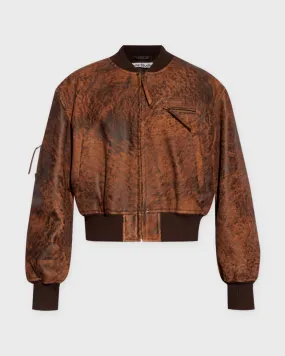 Acne Studios   Jacket Leather Bomber Brown 